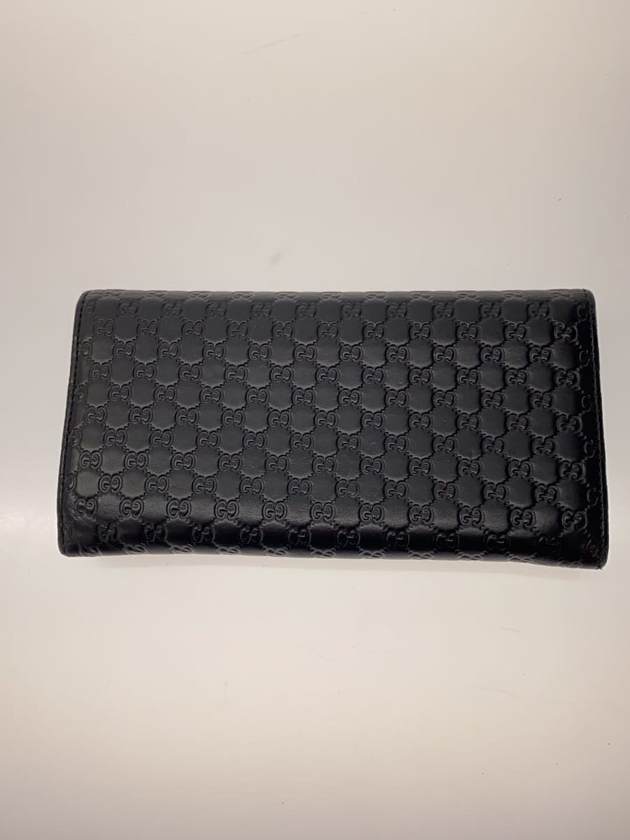 Wallet GUCCI Long Wallet Micro Gucci Shima Leather Black for