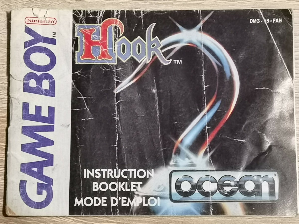 Hook Game Boy Gameboy (Notice Only Manual)