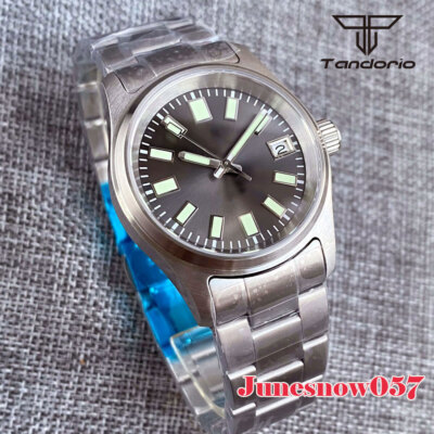 20ATM Tandorio Small 36MM Polit Sunburst Dial Lume Auto NH35A PT5000 Men Watch