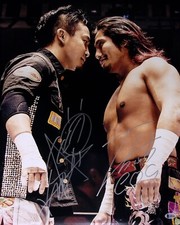 Hiromu Takahashi & Kushida Signed 16x20 Photo BAS COA New Japan Pro Wrestling G1