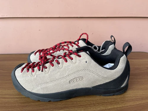 NEW KEEN JASPER SNEAKERS 1002672 BEIGE DURABLE SUEDE LEATHER LACE UP SHOES E3