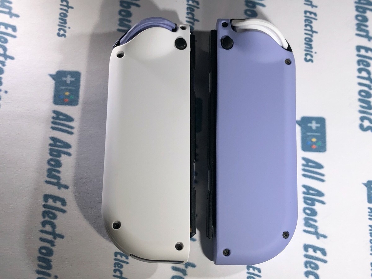 Nintendo Switch Custom Joycons Purple & White Joy-Con SET