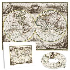 Wooden Jigsaw Puzzle 500 Piece World Map 1788 Collectibles Educational Toy Decor