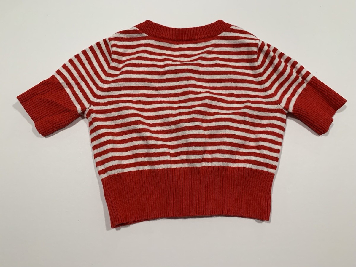 Cardigan Rouge Fille 5-6 Ans 100% Coton Hanna Andersson, Manches Longues