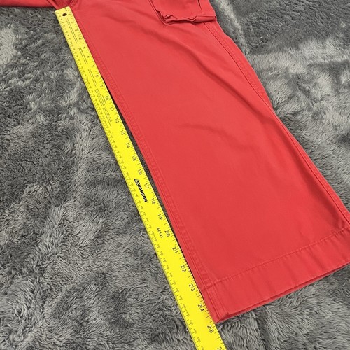 Polo Ralph Lauren Cargo Pants Girls 10 (24x25) Chino Red 100% Cotton - Picture 9 of 13