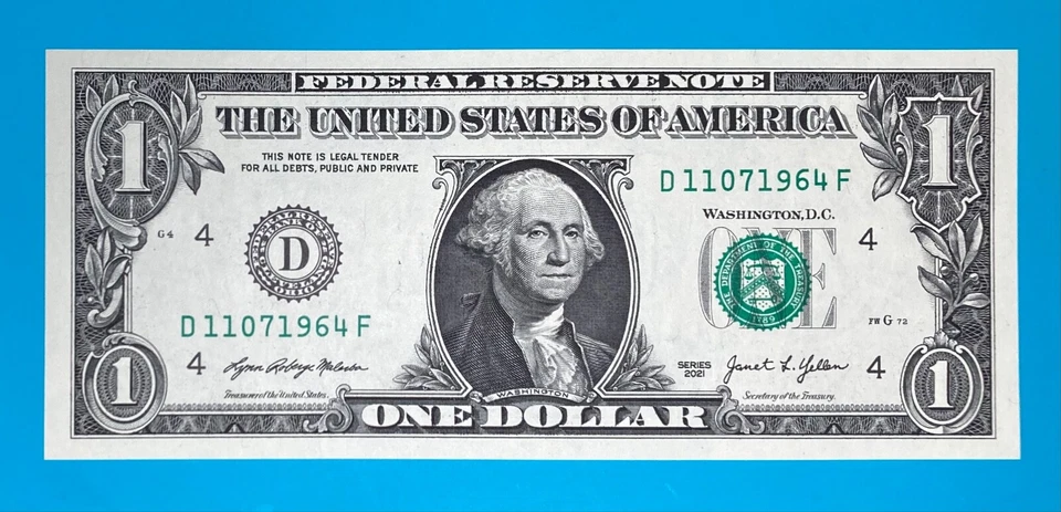 November 7, 1964 / 11 July 1964 : D 11071964 F $1 One Dollar Bill BIRTHDAY 🎂🎁 - Image 2 of 3