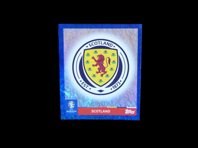 Sticker Parallèle Topps Euro 2024 Swiss Foil Badge Écosse SCO 1 (B22)