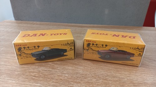 Lot de 2 PEUGEOT "204" cabriolets en boites non ouvertes DAN TOYS 1:43