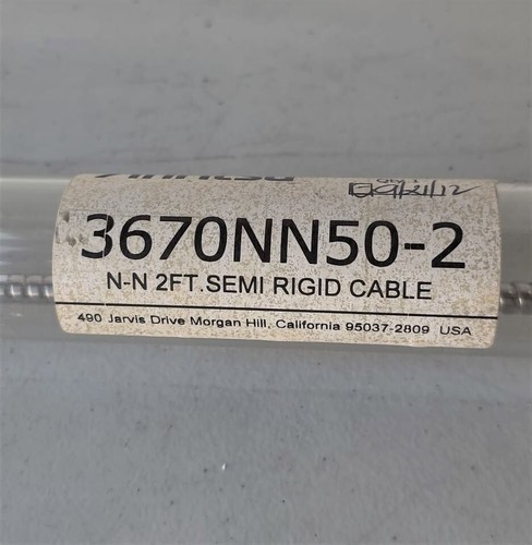 ANRITSU 3670NN50-2 PANCERNY PÓŁSZTYWNY KABEL PORTU TESTOWEGO N-N 2 STOPY Koncentryczny - Zdjęcie 3 z 8