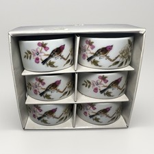 Vintage Porcelain Napkin Rings Set of 6 Bird ...