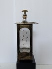 Vintage MCM Large Metal and Glass Liquor Decanter Music Box — photo 2