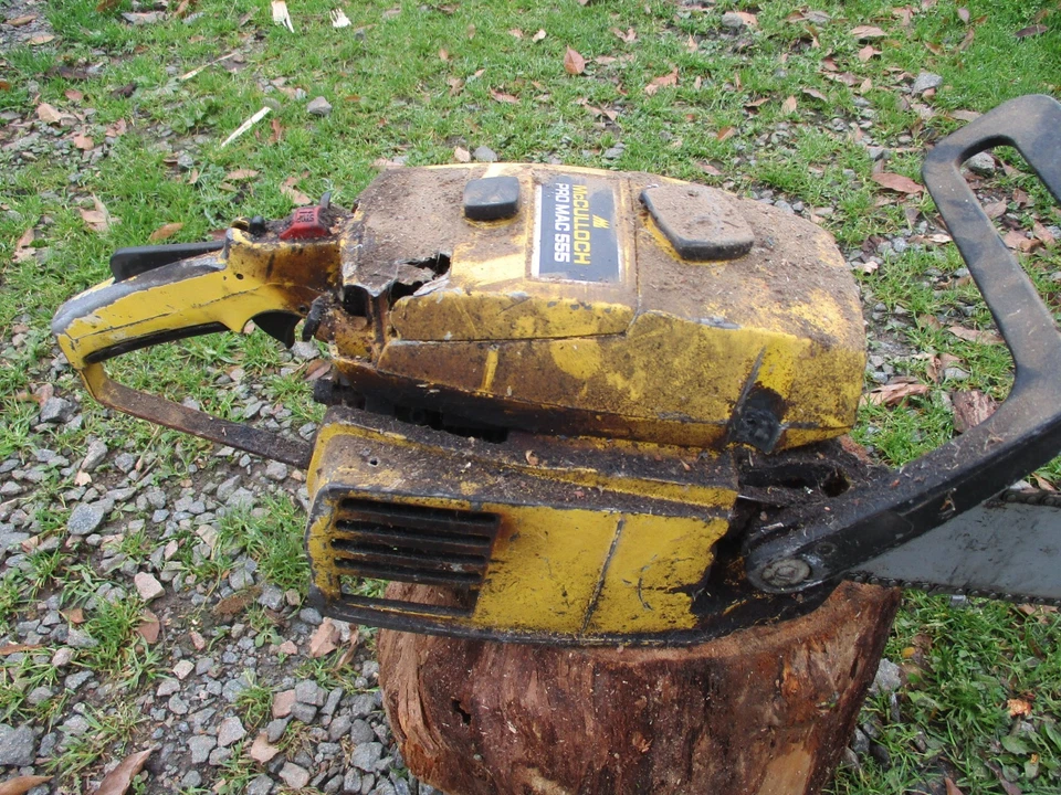Ancien Tronconneuse de Collection McCulloch Pro Mac 555  Pas Stihl, REXO, PPK - Photo 2/4