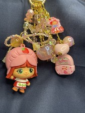Strawberry Shortcake Crystal Bead Dangle | Large Figurine Charm