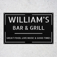 Custom Metal Sign Personalized Doctor Office Restaurant Business or Address