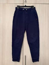 Polo Ralph Lauren Fleece Navy Joggers Sweatpants Youth Boys Large Athletic READ
