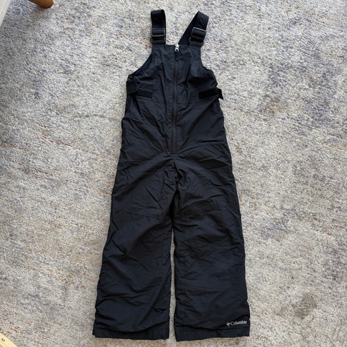 Columbia Unisex Kids Snow Bibs Black Insulated Waterproof Snow Pants XXS 4/5