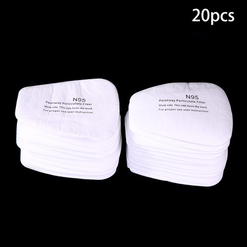 20Pcs 5N11 Dust Cotton Filter Paper For 6200 7502 6800 Respirator Gas Masks - Picture 10 of 12