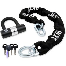 Anti-Theft Bike Lock 3foot/90cm Long Heavy Duty Chain Lock Durable 10mm Thick...
