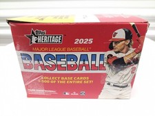 2025 Topps Heritage Baseball Blaster Open Box 