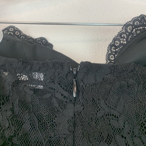 Lulus Dress Womens XL Sultry Persona Maxi Dress Lace Bustier Slit Strapless New - Picture 7 of 9