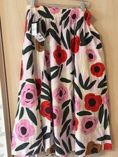 UNIQLO x Marimekko linen-blend skirt XXL Pink WOMEN New from Japan NEW