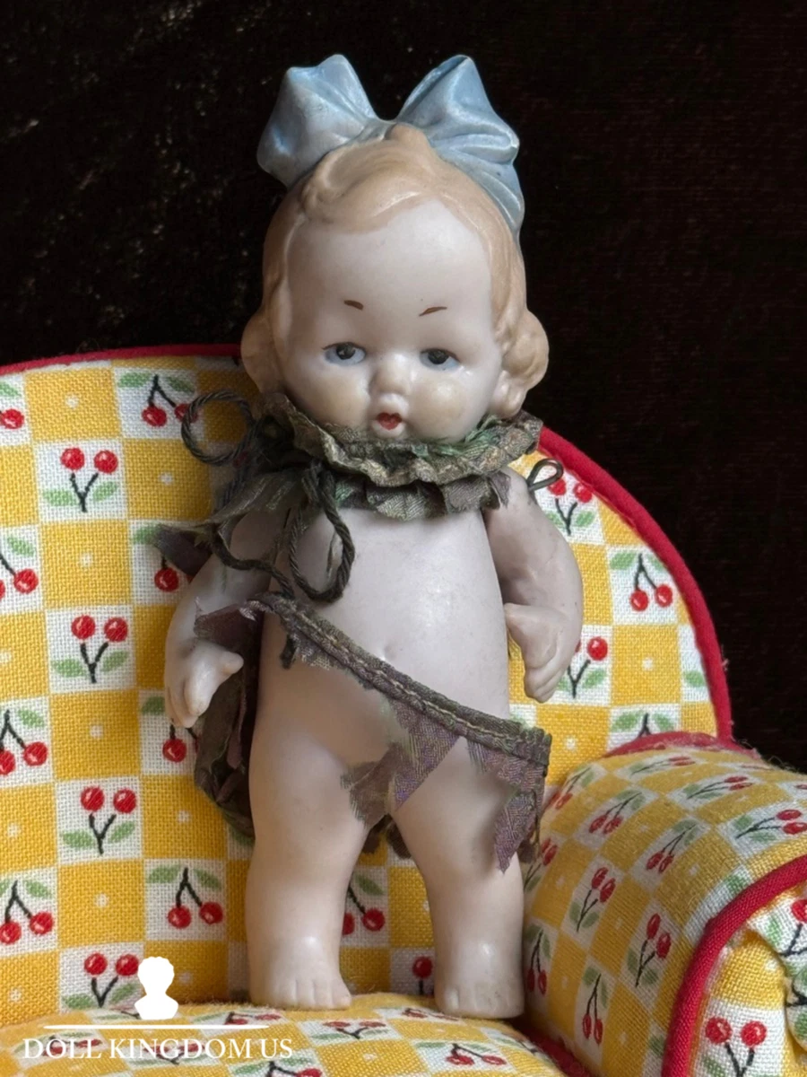 Antique Bisque doll cat B Hertwig社 Hertwig Doll Indiana Antique