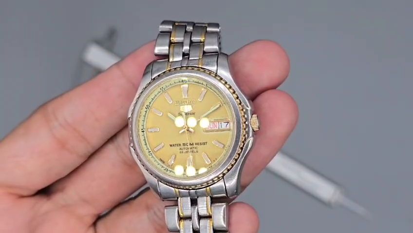 Seiko 5 Superior Automatic 7S36-0090 9D1052 Men's Watch 1999 Japan