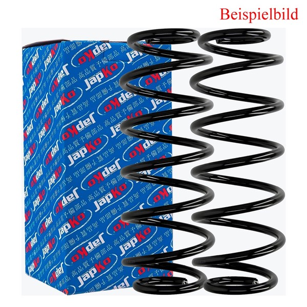 2X Japko Feder Fahrkwersfeder Spiralfeder Hinten Passend FüR Fiat Seicento/600-image