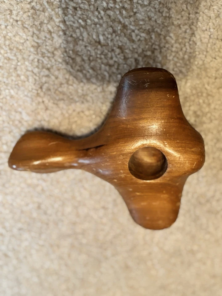 Avión Juguete Madera Esculpida Antonio Vitali Vintage Años 60 Foto 2 de 4