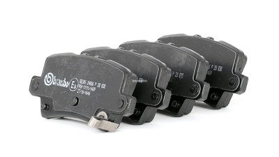 BREMBO P 28 038 Bremsbeläge Satz Hinten für HONDA CIVIC VIII Hatchback (FN, FK)
