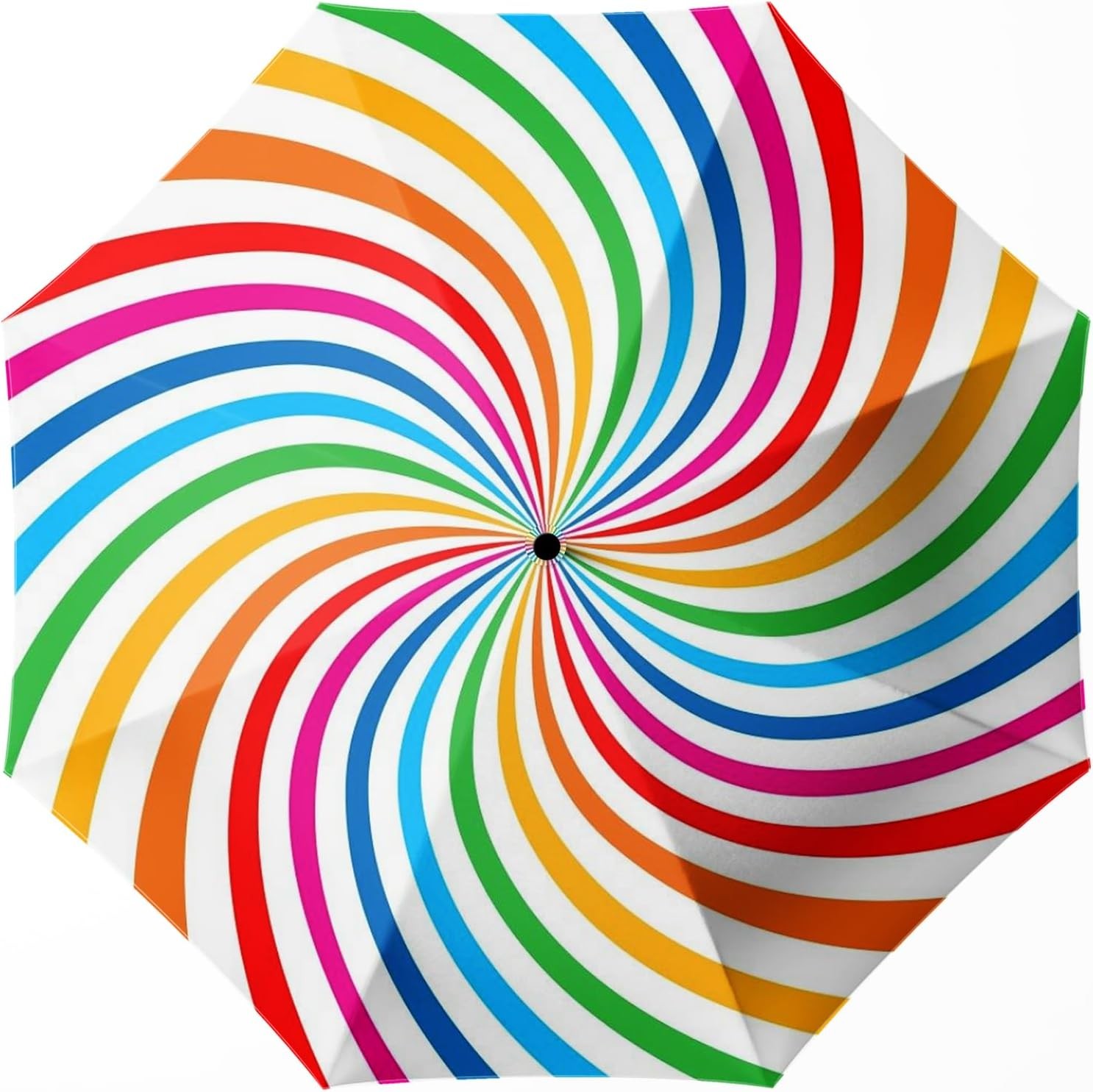 Small Compact Travel Automatic Folding Umbrella for Women, Portable Lightweight,