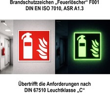 Brandschutzzeichen Feuerlöscher DIN 67510 Klasse C, DIN EN ISO 7010, ASR A1.3