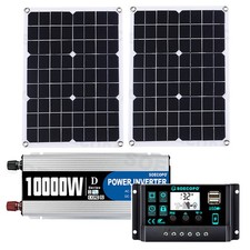 10000W Solar Power Kit | Inverter + 2pcs Solar Panels + 100A Controller