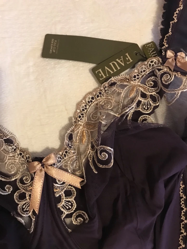 Sujetador Fauve nuevo con etiquetas talla 38G púrpura Foto 2 de 4