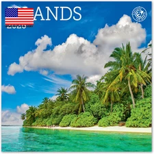 2026 Islands Mini Wall Calendar 7" X 7" ⭐️⭐️⭐️⭐️⭐️