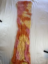 ASOS Sunset Ombre Maxi Dress Crinkle Chiffon Y2K Resort Festival