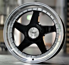 18 Zoll Schwarz 04 Alufelgen passend für Opel Adam Astra G H GT Meriva Zafira 5x110