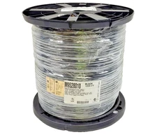 1000FT Alpha Wire M9528010 18/1P Shielded Twisted Pair PLTC/ITC Tray Cable Black