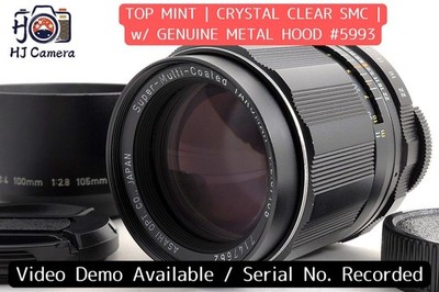 [Top Mint mit Haube] Pentax SMC Super Takumar 105mm f2.8 MF Tele M42 Objektiv JP