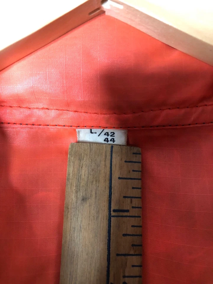 Vintage Timber King Down Reversible Puffer Vest Sz L 44 Duck Orange Camo Hunting - Image 4 of 4