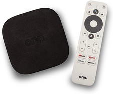 ONN Android TV 4K UHD Streaming Device with Voice Remote Control Google Assistan