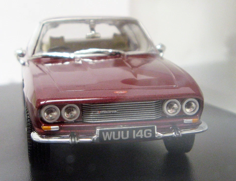 1965 Jensen Interceptor MkI red 1/43 Oxford JI004 MB - Image 3 of 4