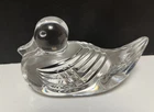 Waterford Crystal Mallard DUCK Clear Glass Figurine Paperweight Vintage.