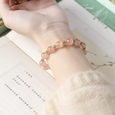 Certified natural agate red Round bead bracelet necklace fashion jewelry