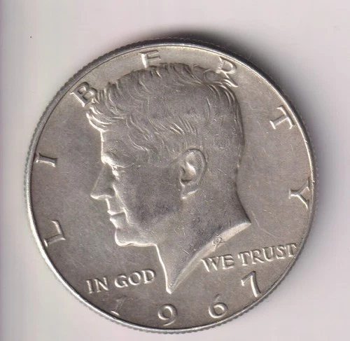 1967 P KENNEDY HALF DOLLAR SILVER .400 UNITED STATES OF AMERICA FIFTY CENTS .50¢
