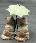 Antique George Heyde Two Cats With Umbrella 1900 Germany Novelty Cast Lead 2.5” — photo 6