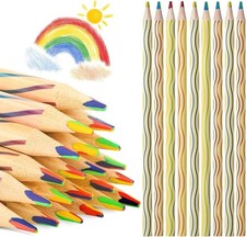 12 Colored Pencils Valentines Day Gifts for Kids Teen Girls Adult,Rainbow Pencil