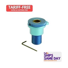 Ford M-7554-A, One Blue Aluminum Firewall Clutch Cable Adjuster Performance Part