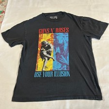 Guns n Roses Use Your Illusion Nth American Tour 91 T Shirt Size MD