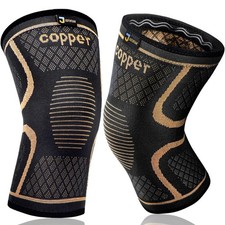Copper Knee Braces for Men and Women 2 pack -Knee Supports Copper Compression